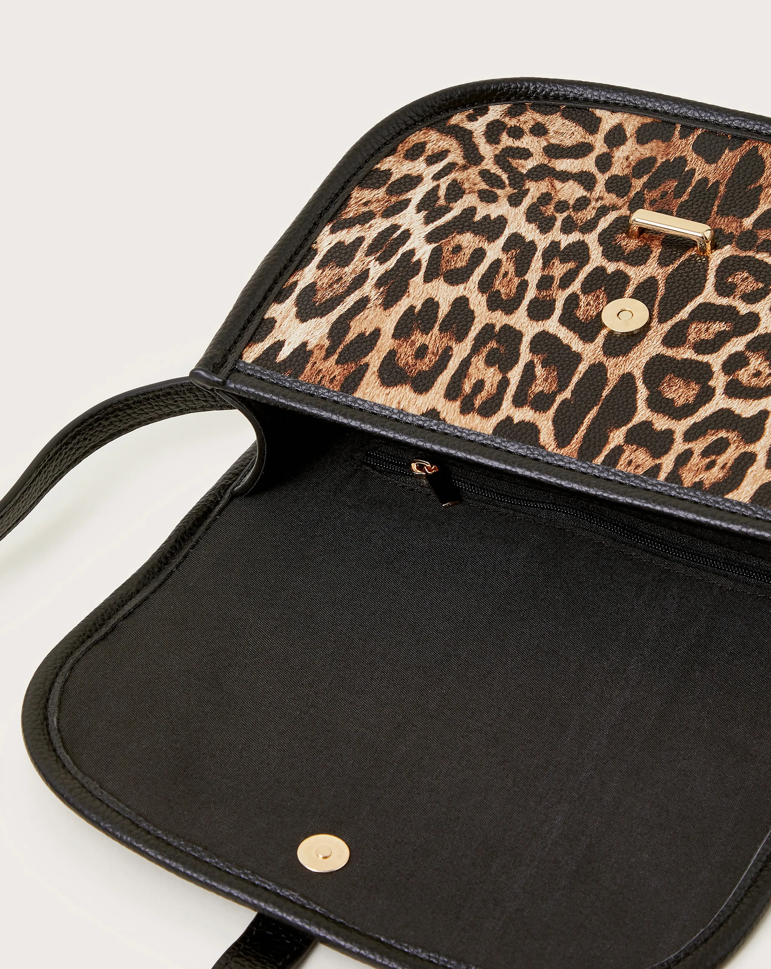 Monsoon Mava Leopard Cross-Body Bag