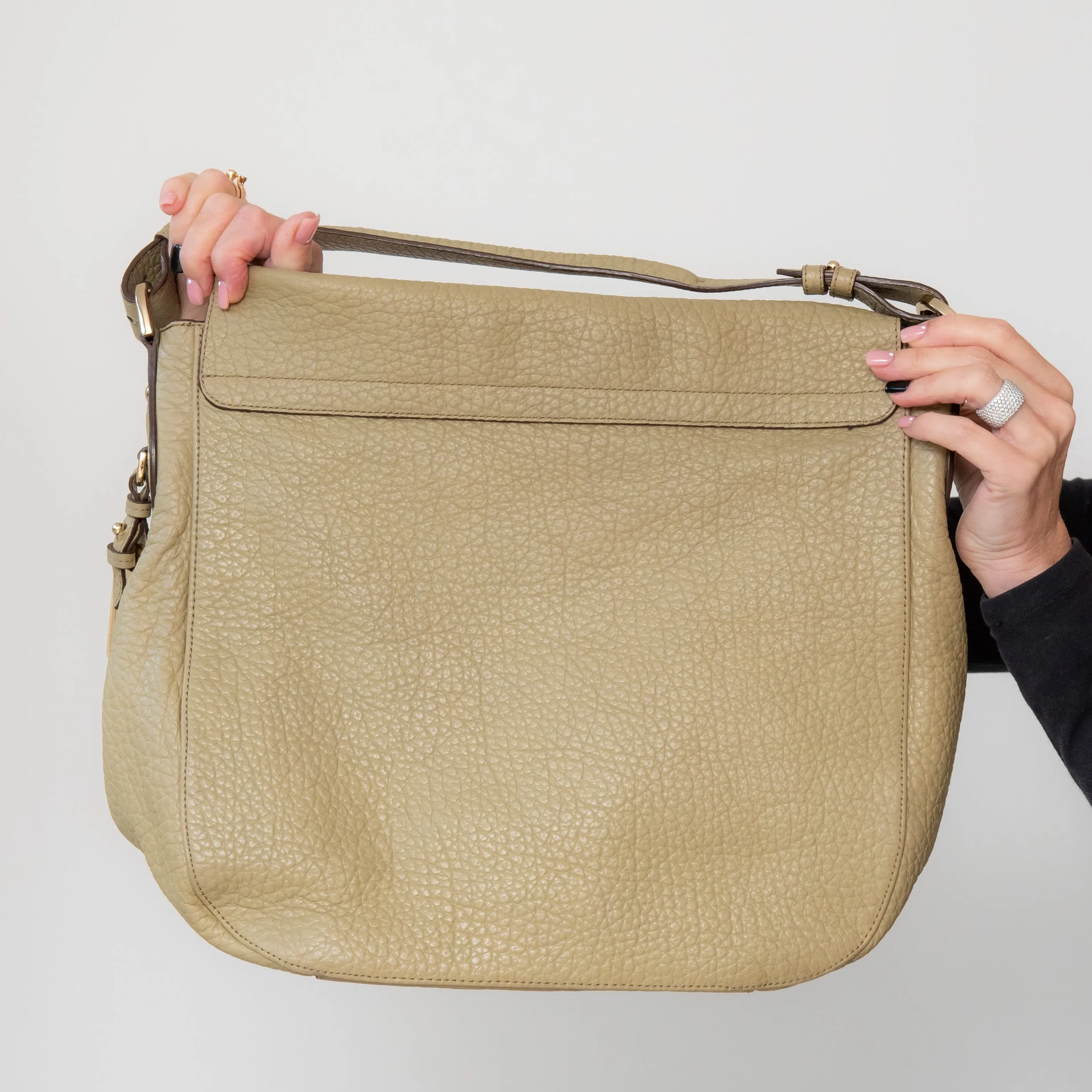 Mulberry Olive Green Leather Shoulder Bag