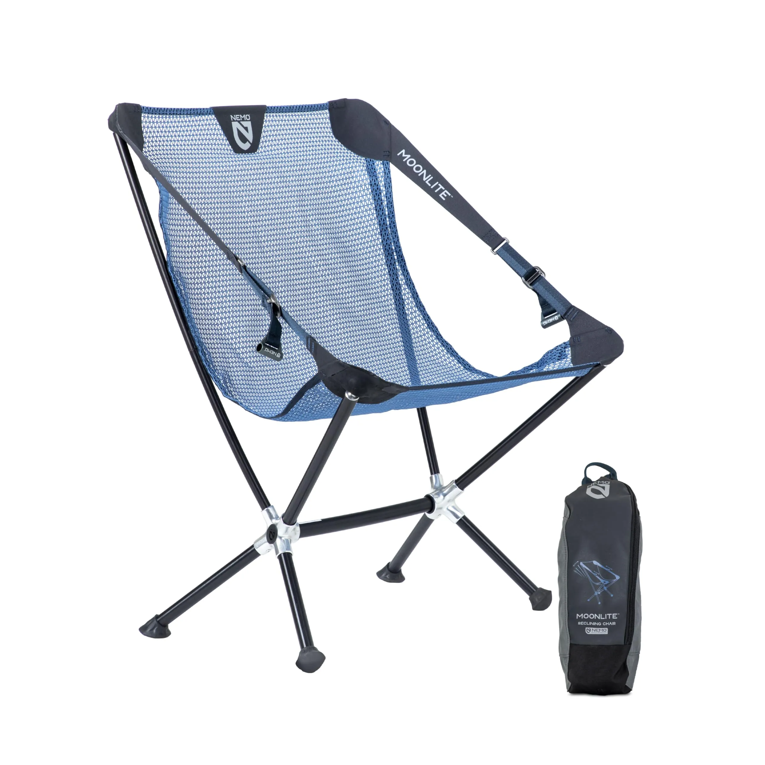 Nemo Moonlite Reclining Camp Chair | Portable Backpacking and Camping Chair with Adjustable and Foldable Options