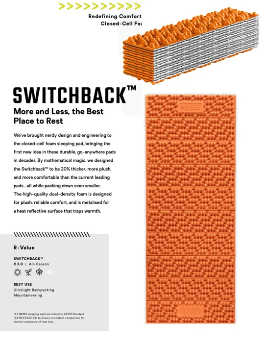 Nemo Switchback Ultralight Sleeping Pad