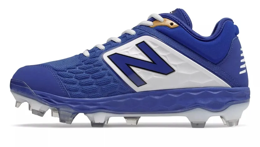 New Balance - Men's Royal/White 3000v4 Fresh Foam Molded Cleat (PL3000B4)