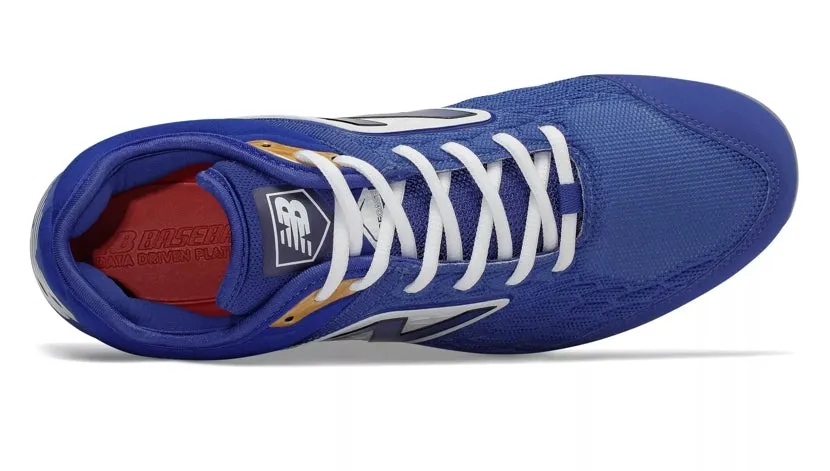 New Balance - Men's Royal/White 3000v4 Fresh Foam Molded Cleat (PL3000B4)