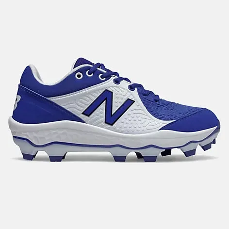 New Balance - Men's Royal/White 3000v5 Fresh Foam Molded Cleat (PL3000B5)