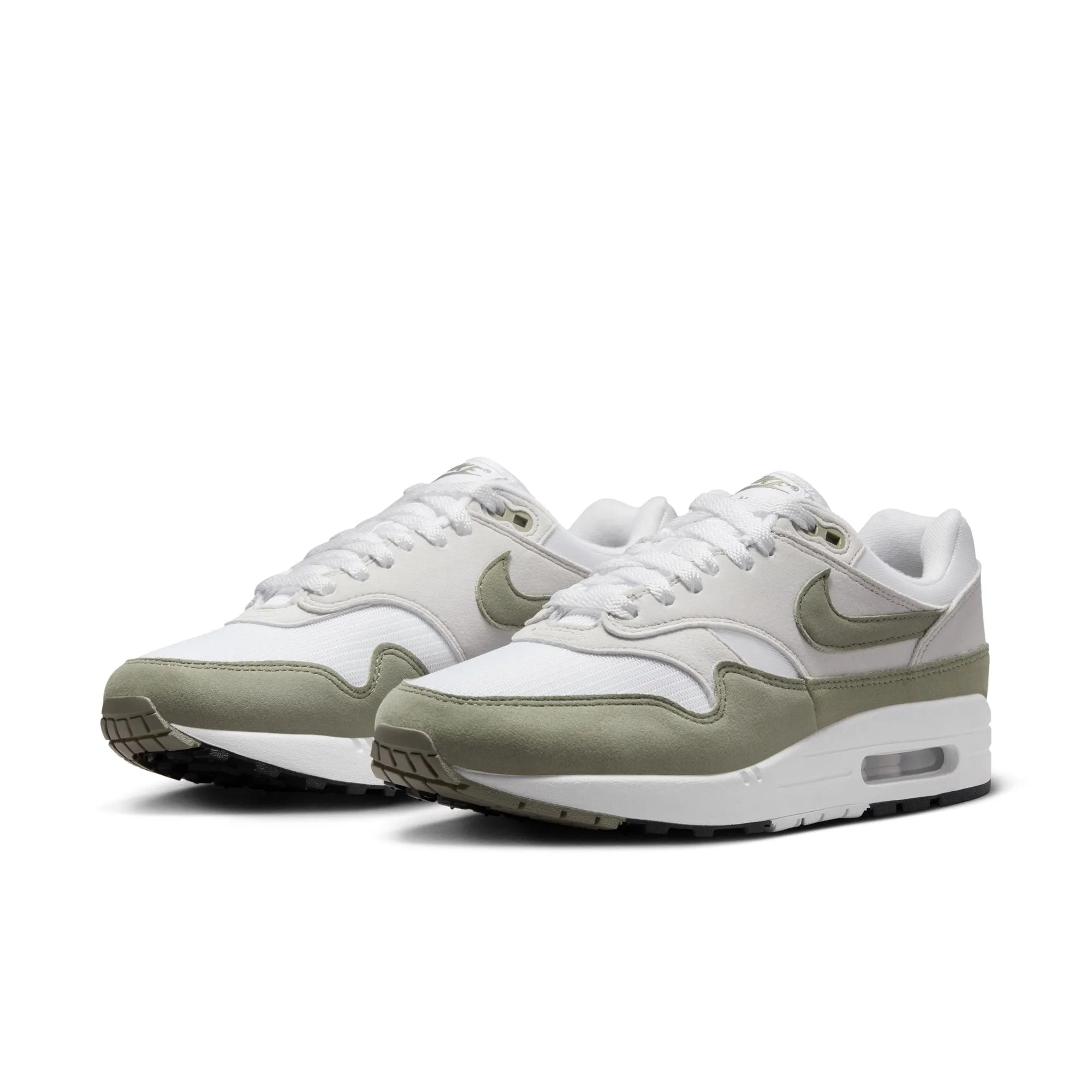 Nike Air Max 1  W - White / Light Army-Neutral Grey