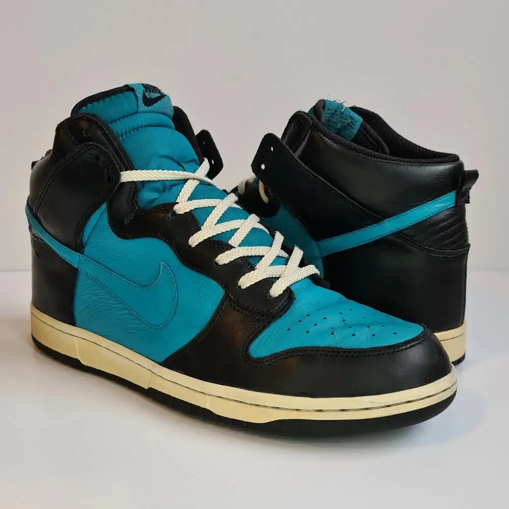 Nike Dunk High 'Black Glass Blue' UK10