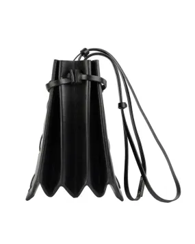 Origami Leather Bag Black