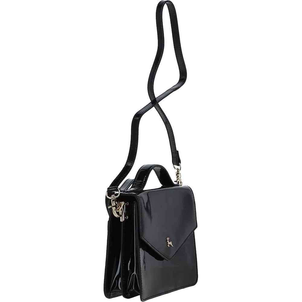 Patent Leather Small Cross Body Bag Black: AW0020