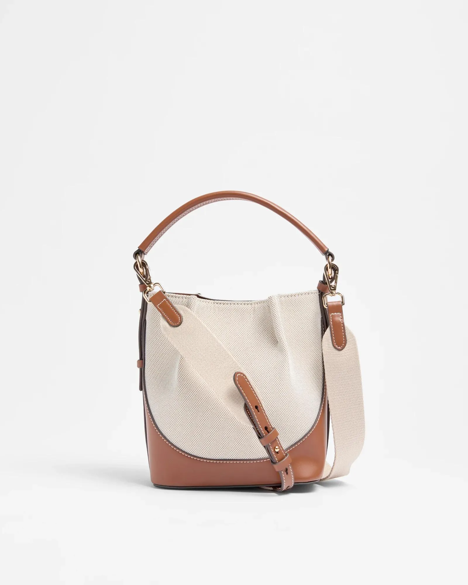 popular  Small Canvas Bucket Shoulder Bag