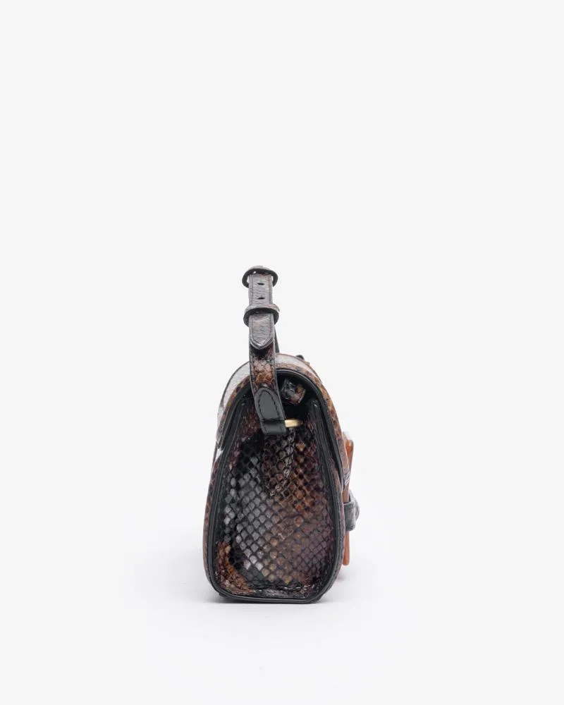 Python Stamped Shoulder Bag in Brown