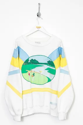 Rare 80s Adidas The Hills Golf Sweatshirt (M)