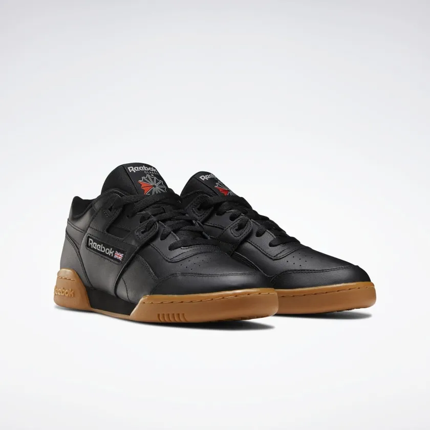 REEBOK WORKOUT PLUS - Black / Carbon / Classic Red / Reebok Royal-Gum