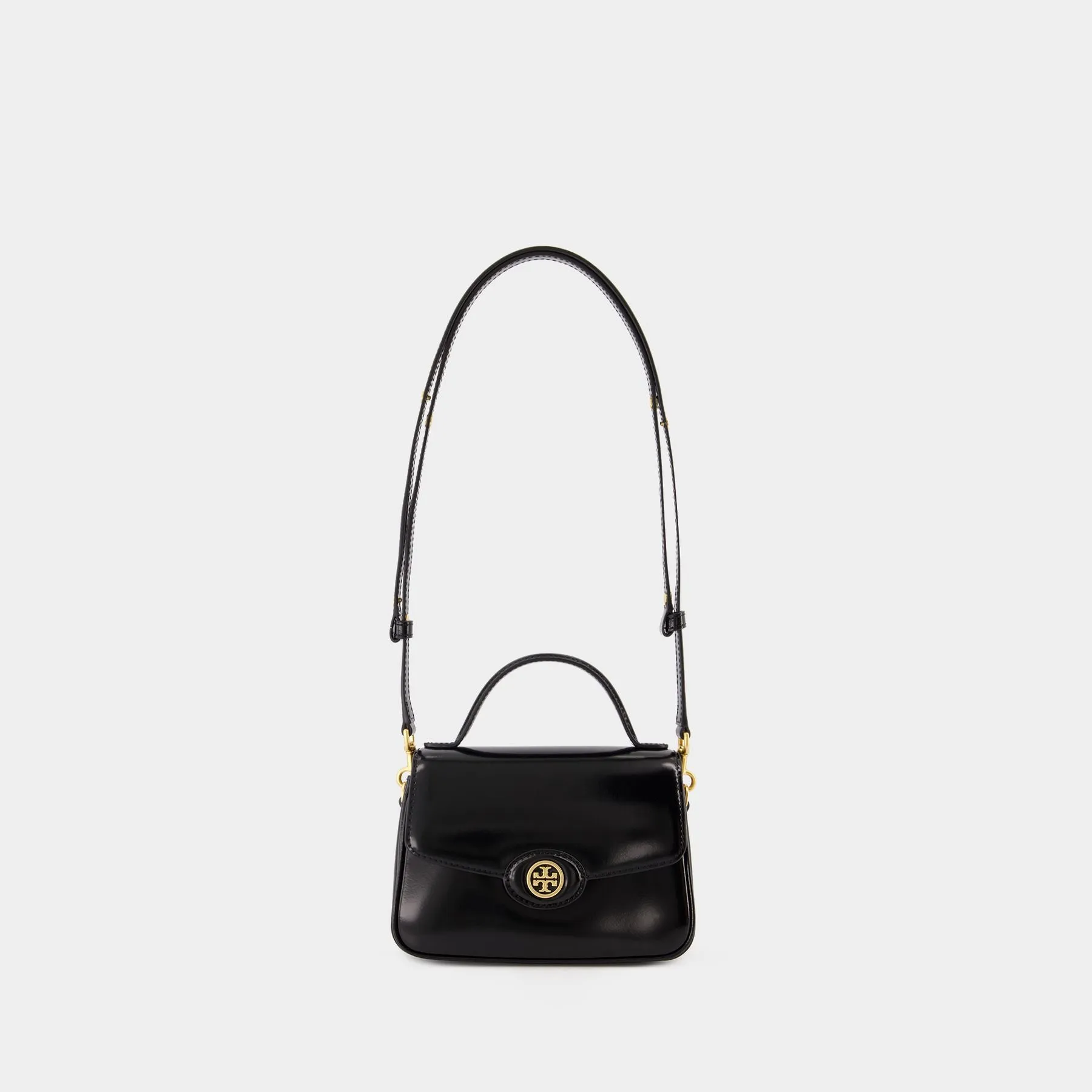 Robinson Small Top Handle Bag - Tory Burch - Leather - Black