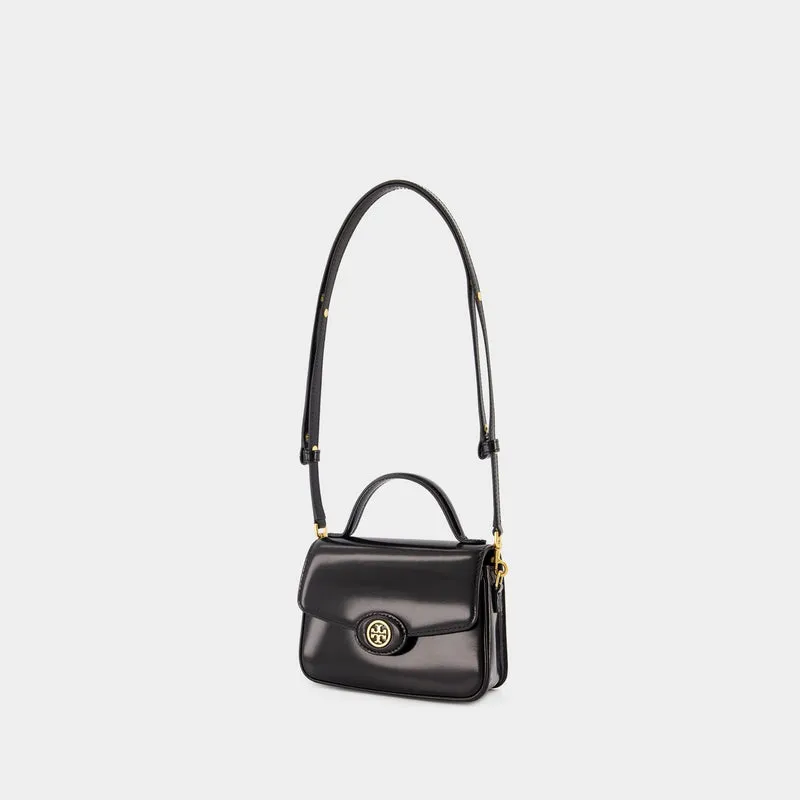 Robinson Small Top Handle Bag - Tory Burch - Leather - Black