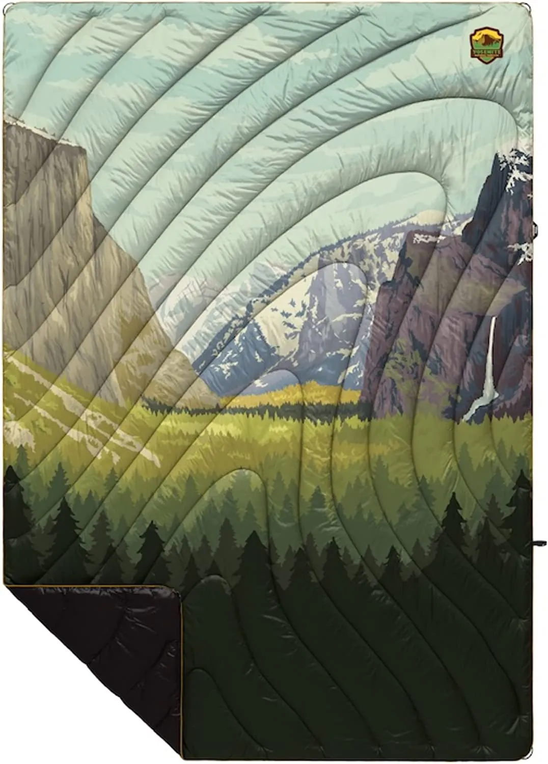 Rumpl The Original Puffy National Parks Collection | Printed Outdoor Camping Blanket for Traveling, Picnics, Beach Trips, Concer