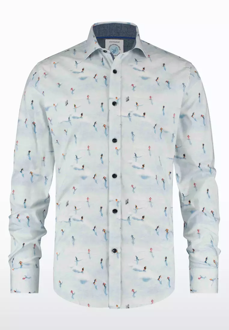 Ski Persons Design Long Sleeve Shirt