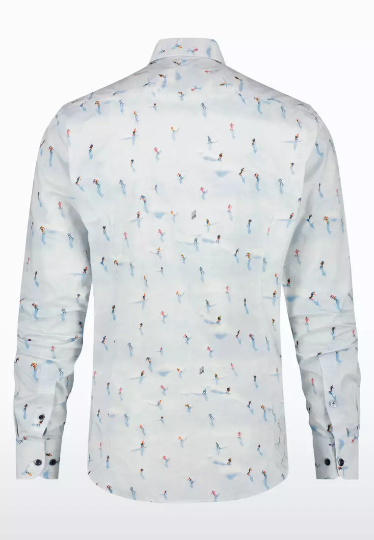 Ski Persons Design Long Sleeve Shirt