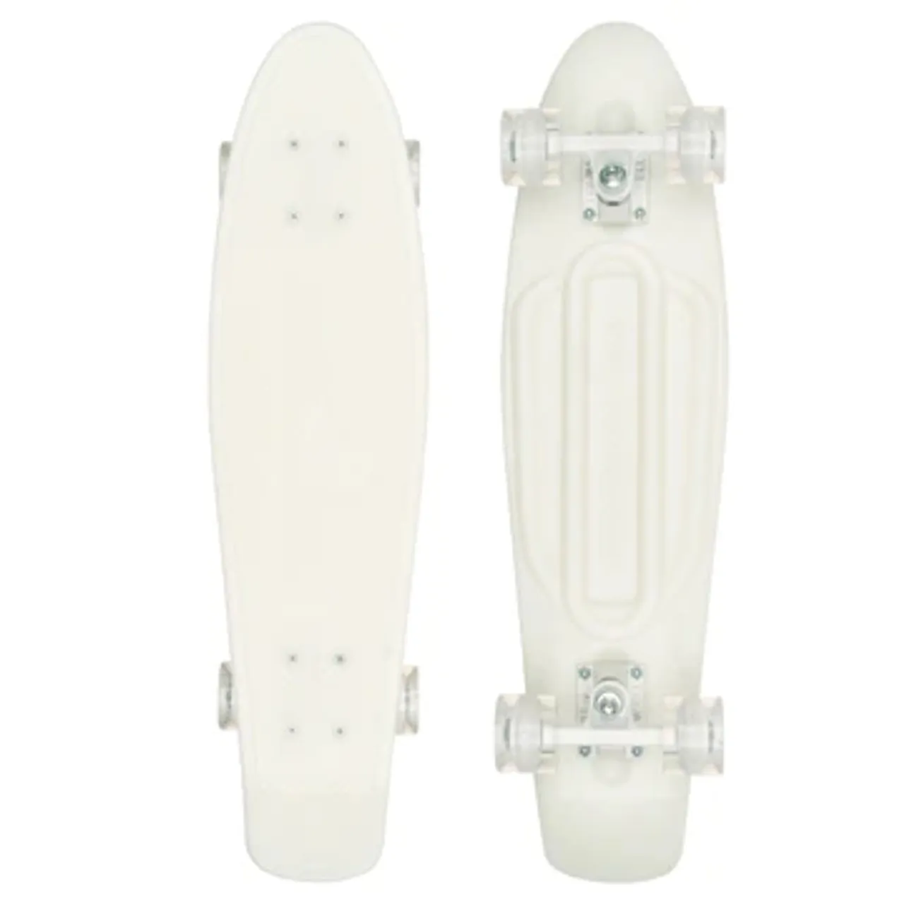 Swell Skateboards 22" White Wash Cruiser Skateboard - White / Led