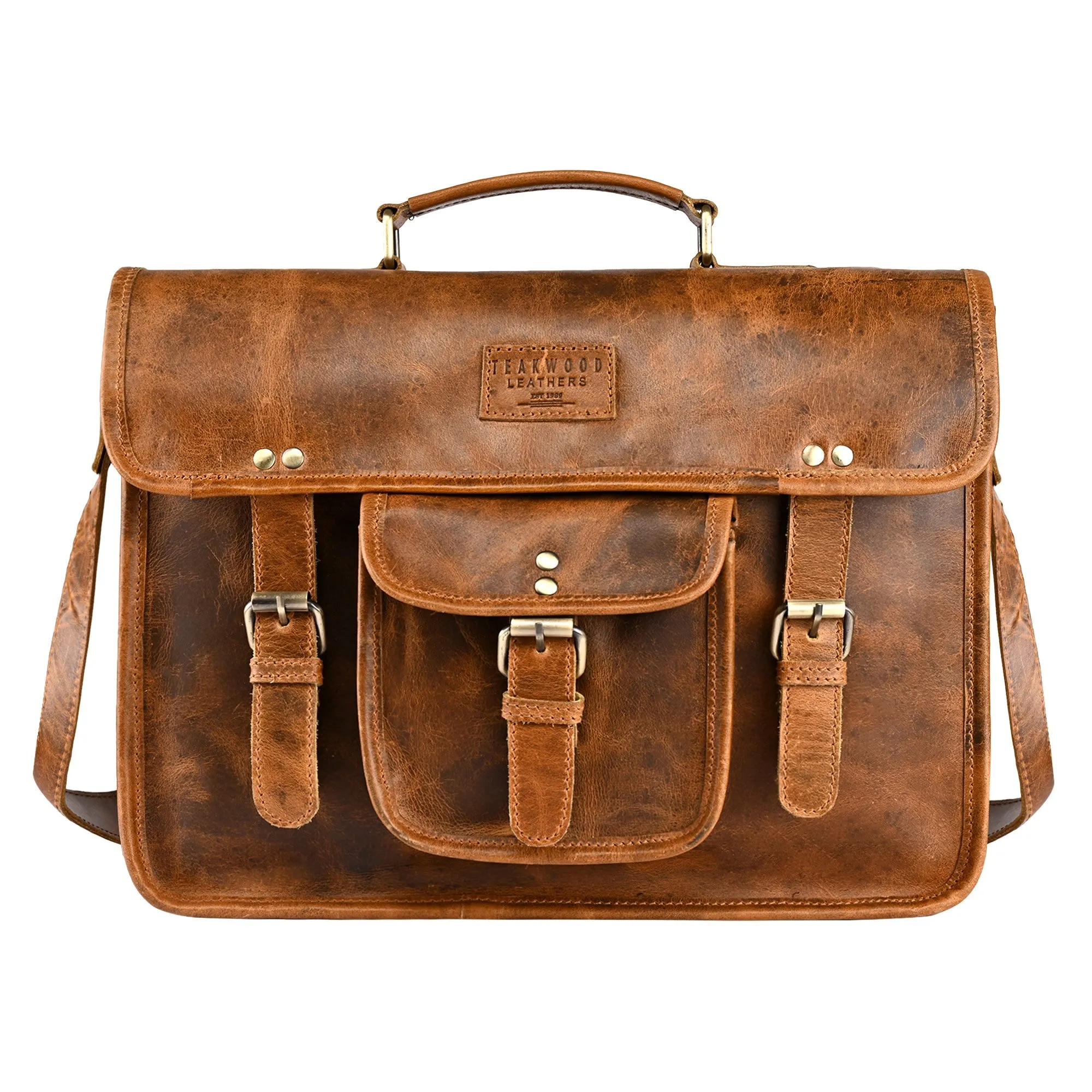 Teakwood Genuine Leather Laptop bag - Clearance sale