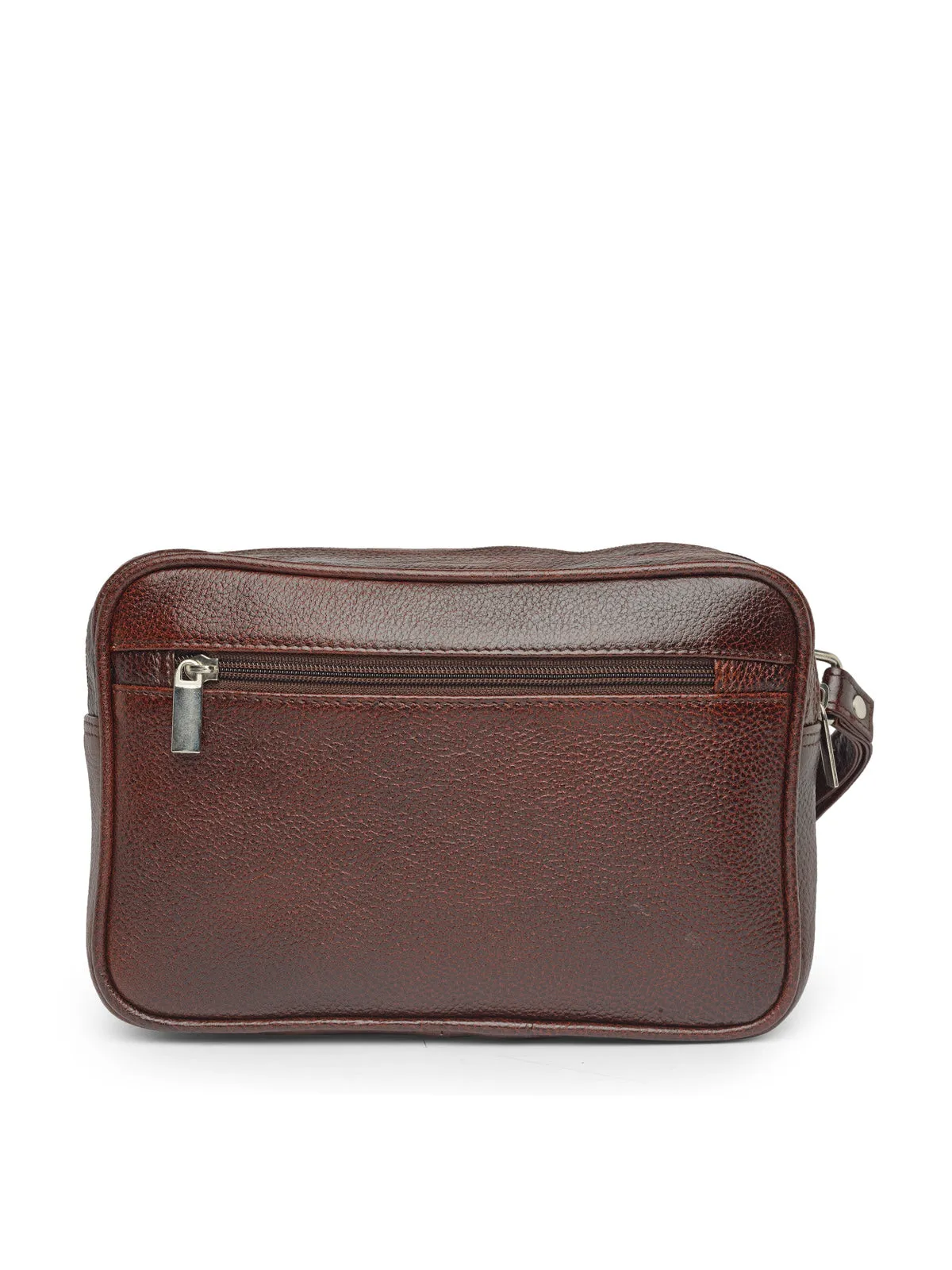 Teakwood Genuine Leather Mens Bag - Brown