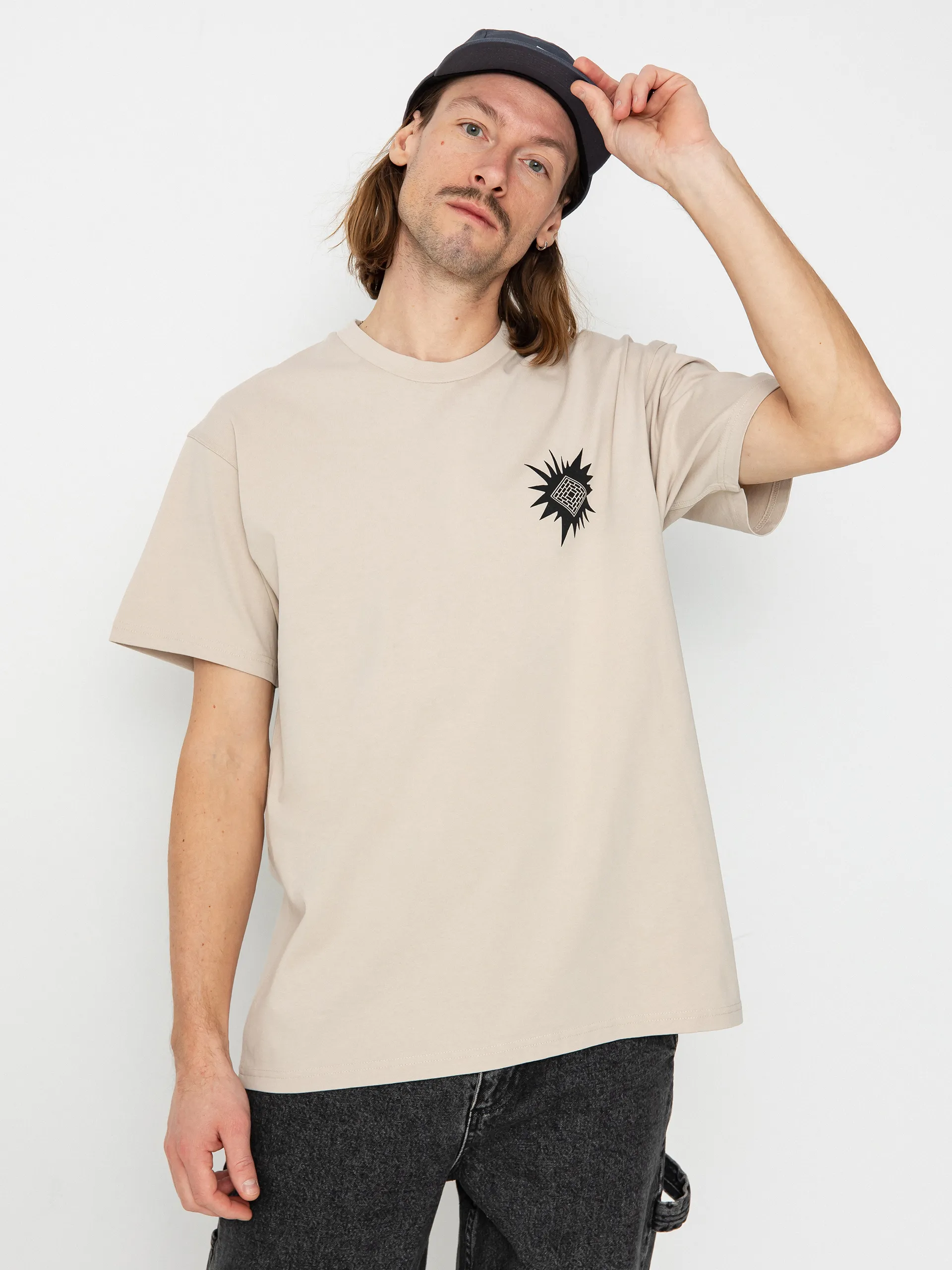 The National Skateboard Co Office Politics Logo T-shirt (sand)