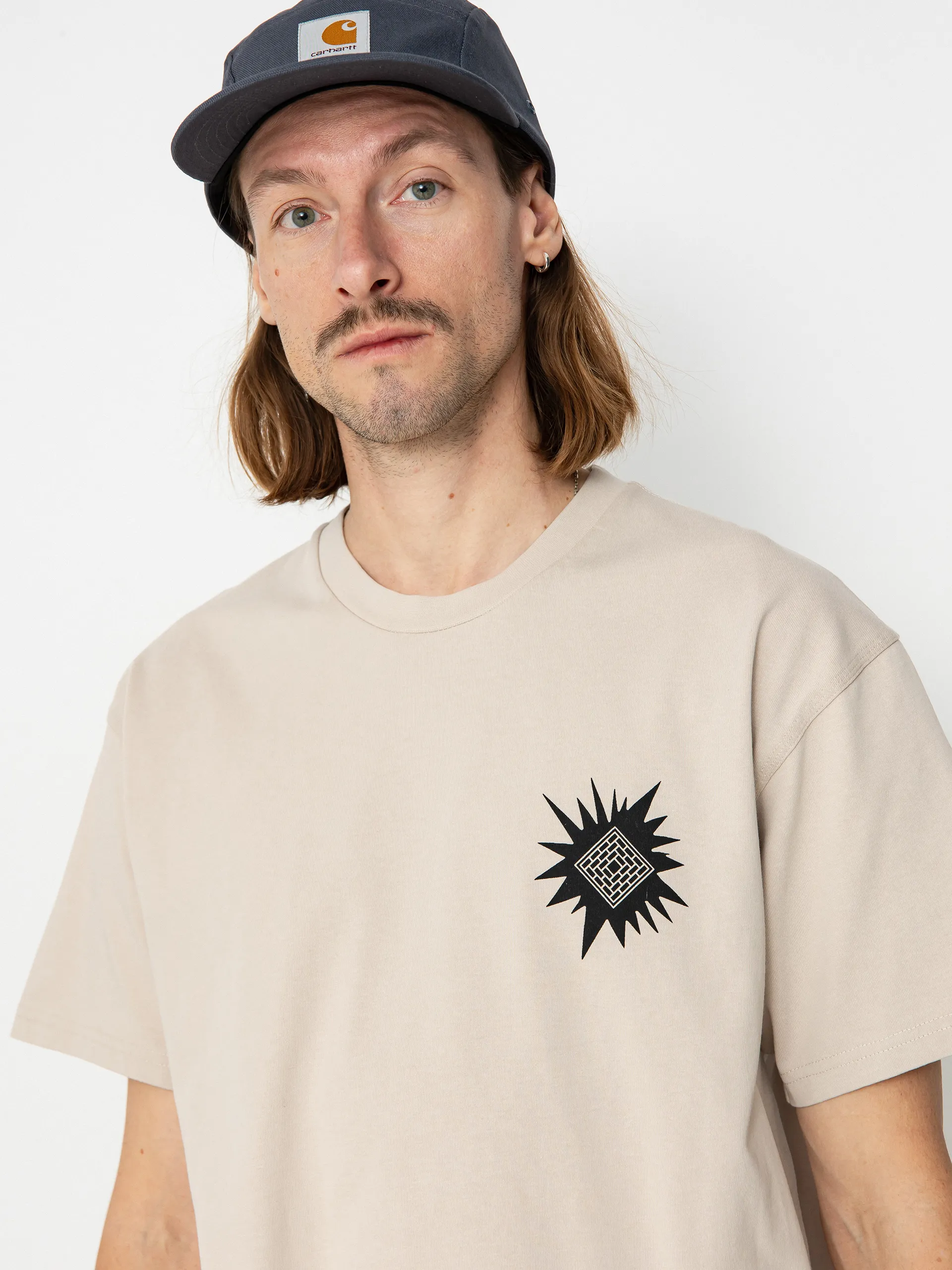 The National Skateboard Co Office Politics Logo T-shirt (sand)