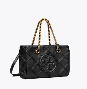 Tory Burch Mini Fleming Soft Tote Black