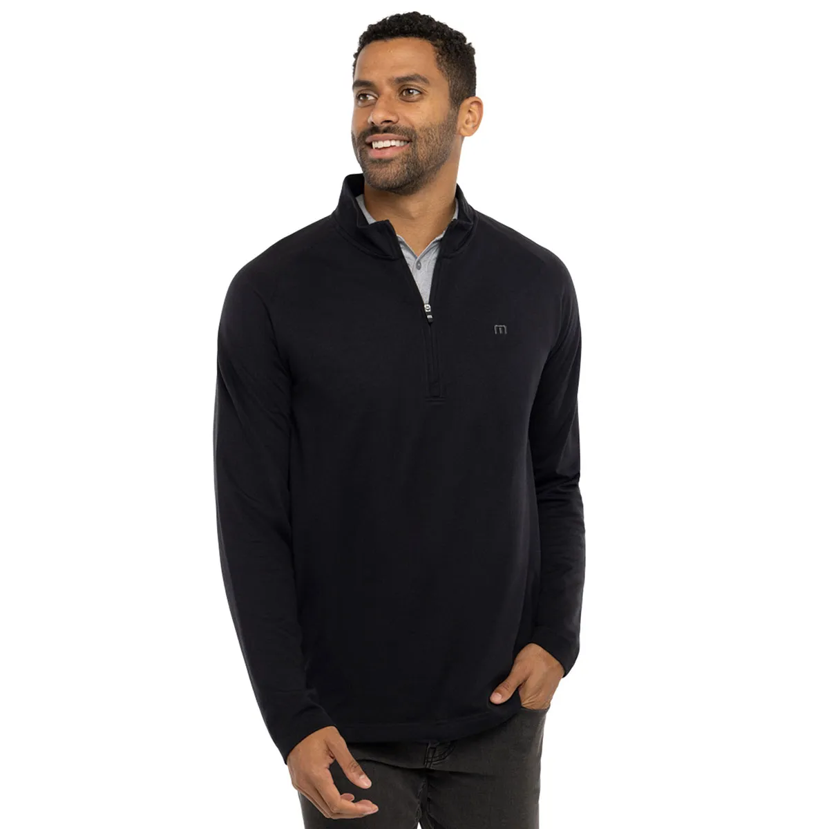 TravisMathew Men's Upgraded Quarter Zip Golf Midlayer