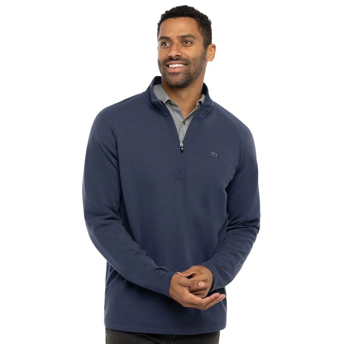 TravisMathew Men's Upgraded Quarter Zip Golf Midlayer