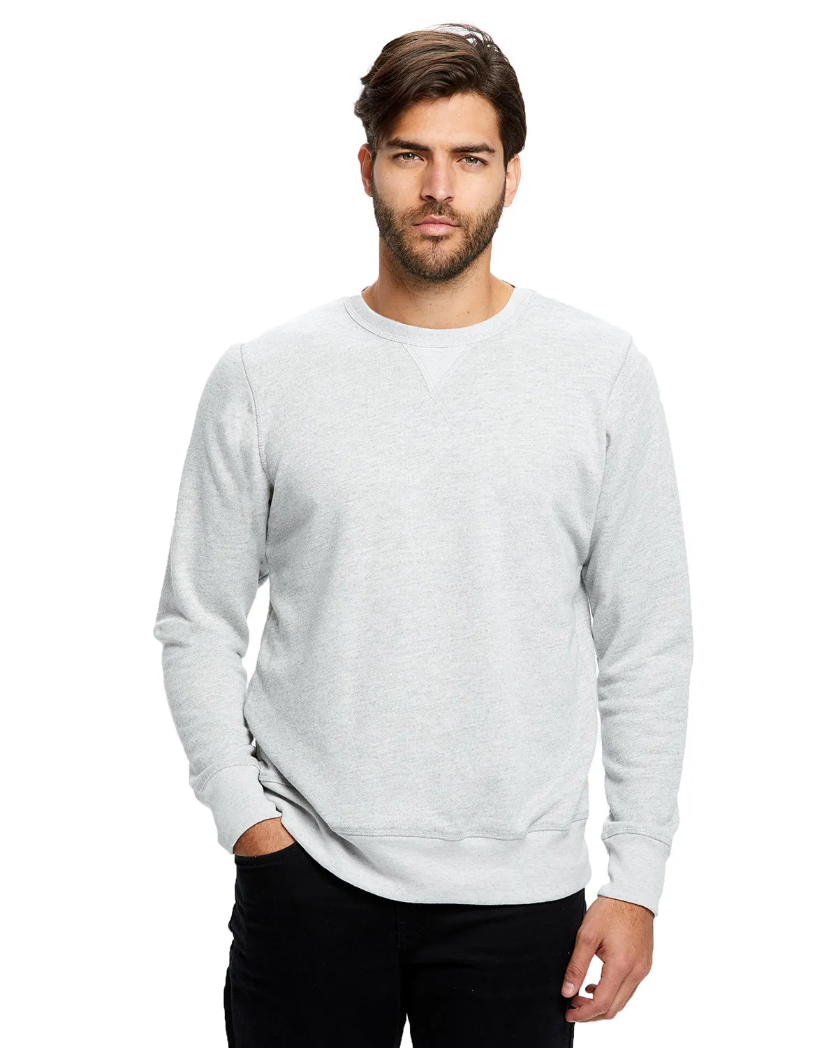 US8000 US Blanks Men's Triblend Pullover SKU: 8000US