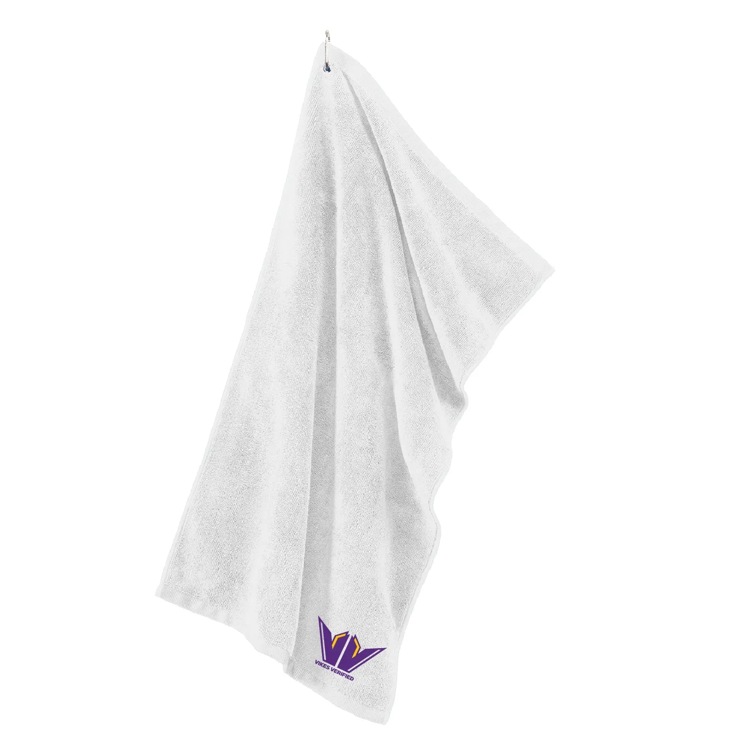 Vikes Verified Grommeted Microfiber Golf Towel