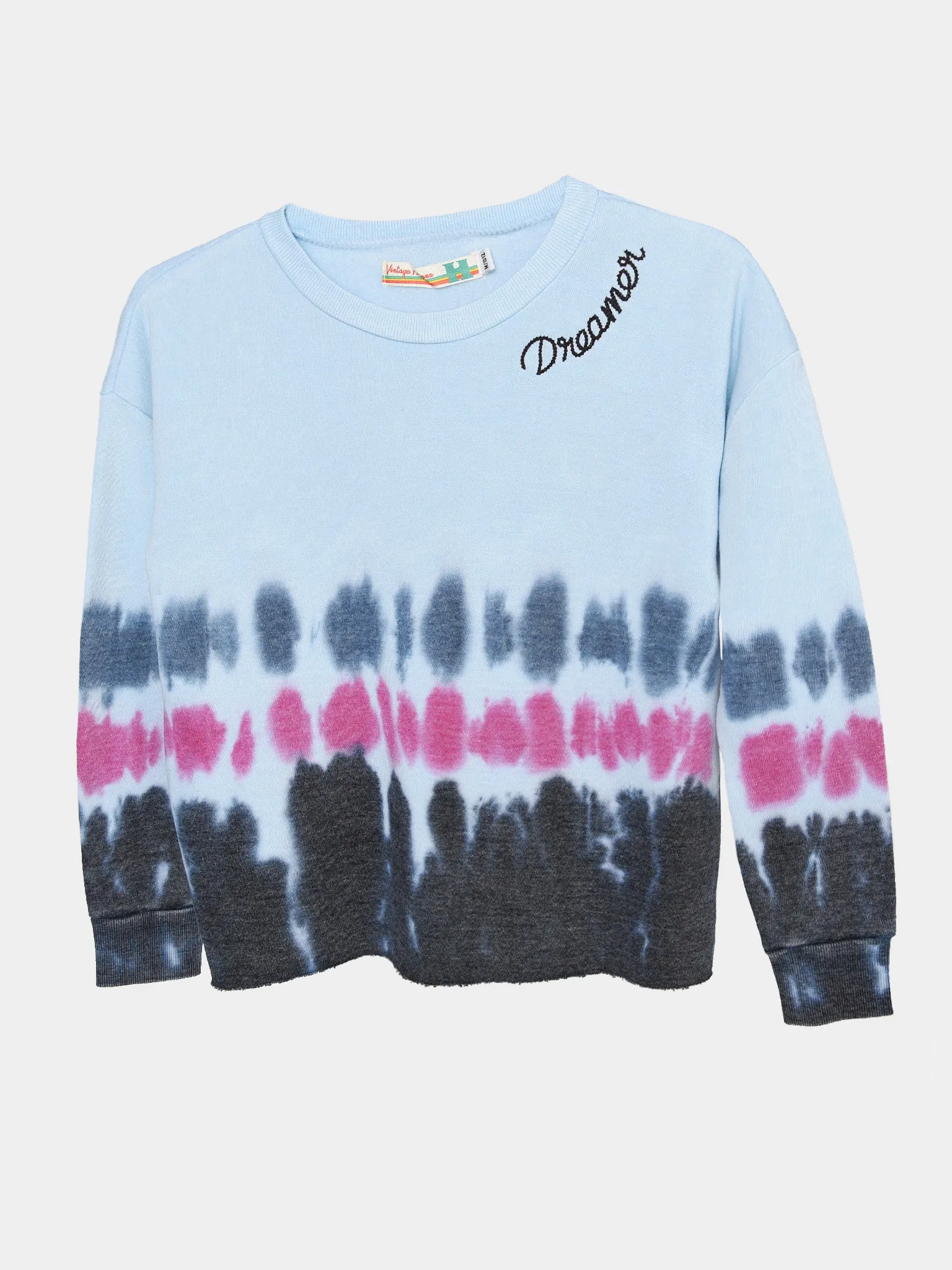     VINTAGE HAVANA  Girls' Tie-Dye Dreamer Crewneck Pullover Sweatshirt    