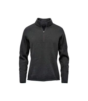 Womens/ladies avalanche pure earth quarter zip pullover black heather Stormtech