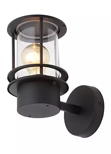 Zink Leonis 1 Light E27 Miners Style Outdoor Wall Lantern | Kaleidoscope